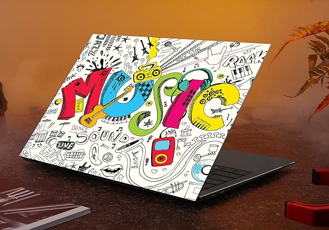 Best Price For MUSIC LAPTOP SKIN COVER STICKER For Laptop Size 11 13