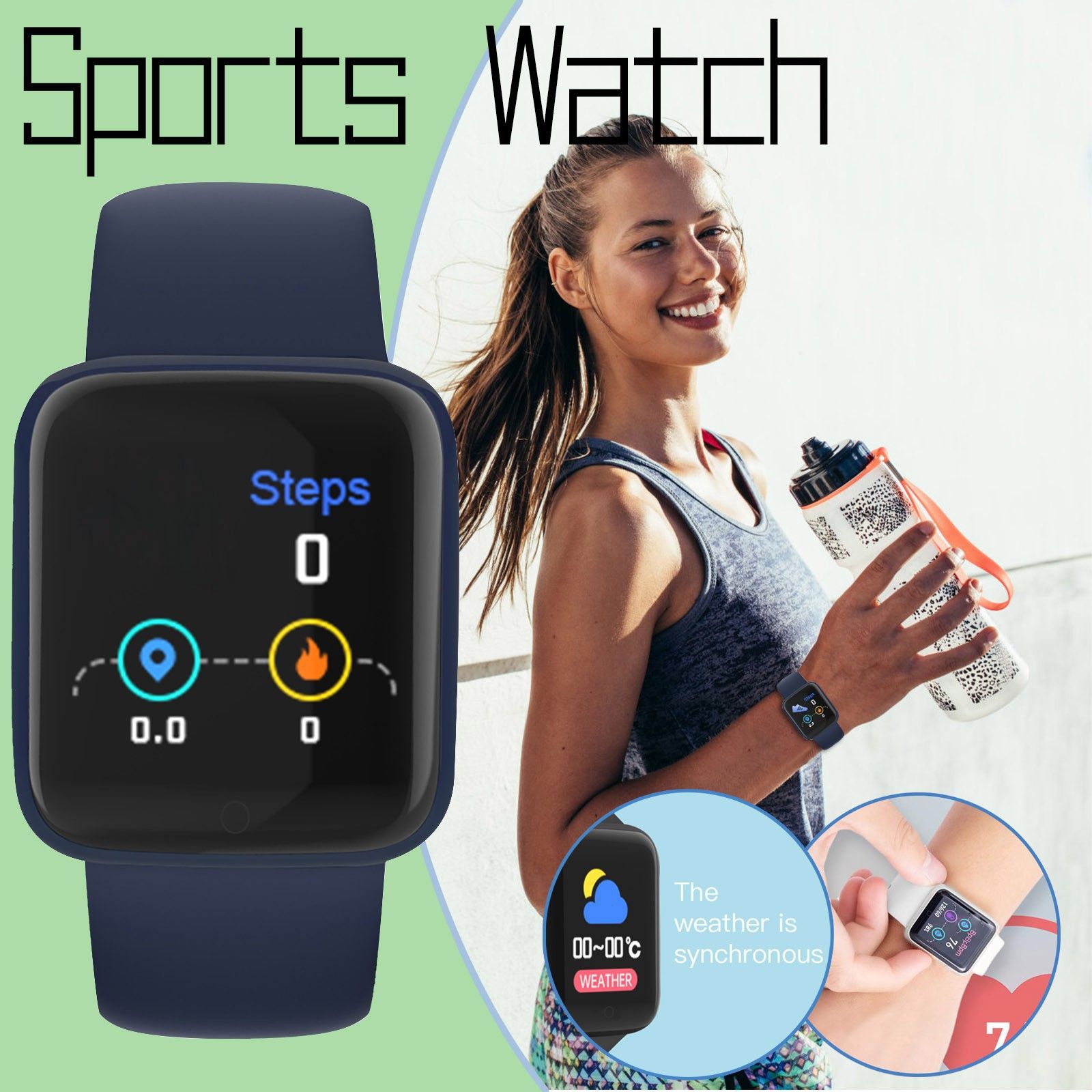 Best Price For Smartwatch Macaron Color D Y Waterproof Sports Watch