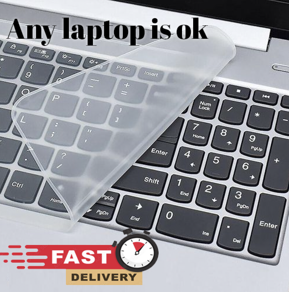 High Quality Laptop Keyboard Protector / Silicone Cover / High Quality ( For any 14-15 inch Laptop )