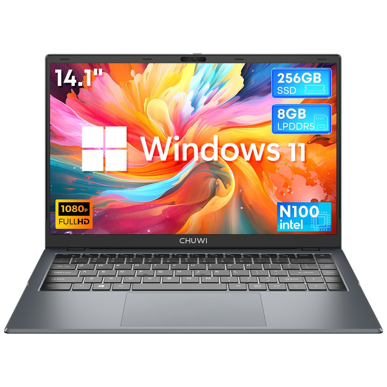 Brand new Chuwi Gemibook XPro N100 ultrabook: (Fast kama i5-8th Gen), 8GB+256GB SSD, 14" Full HD Ultrabook with Long Battery Life & Free Official Win 11 system WiFi6 Bluetooth 5.2