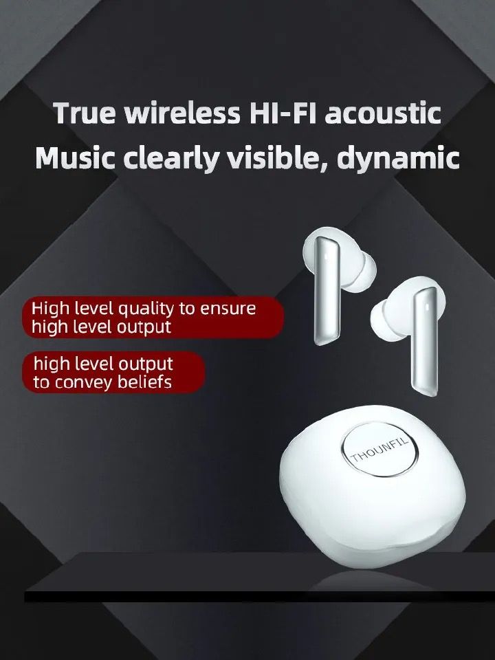 Chuwi ANC True Noise Cancellation earphone 3 ANC Modes press and switch TWS Earphone noise cancelling headphone earphone Bluetooth Earpods super long battery  Sports Hanging Ear