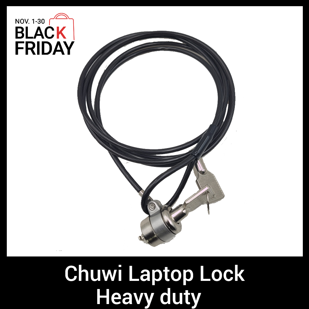 Chuwi Laptop Security Key Lock Chain PINGCOOL NOTEBOOK COMPUTERLOCK(HIGH QUALITY ALLOY MATERIAL) Heavy Duty 4 Digit Code Combination Steel Cable Lock for Laptops and Electronics Security 5.0