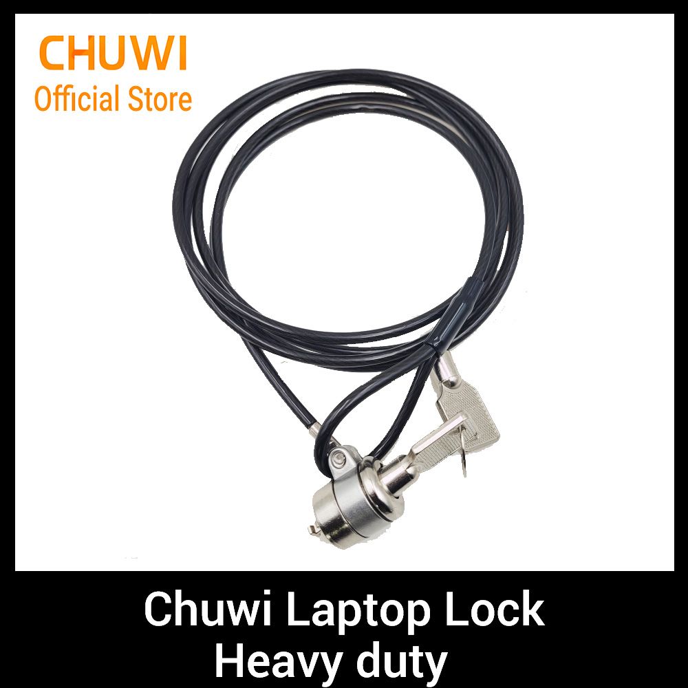 Chuwi Laptop Security Key Lock Chain PINGCOOL NOTEBOOK COMPUTERLOCK(HIGH QUALITY ALLOY MATERIAL) Heavy Duty 4 Digit Code Combination Steel Cable Lock for Laptops and Electronics Security 5.0