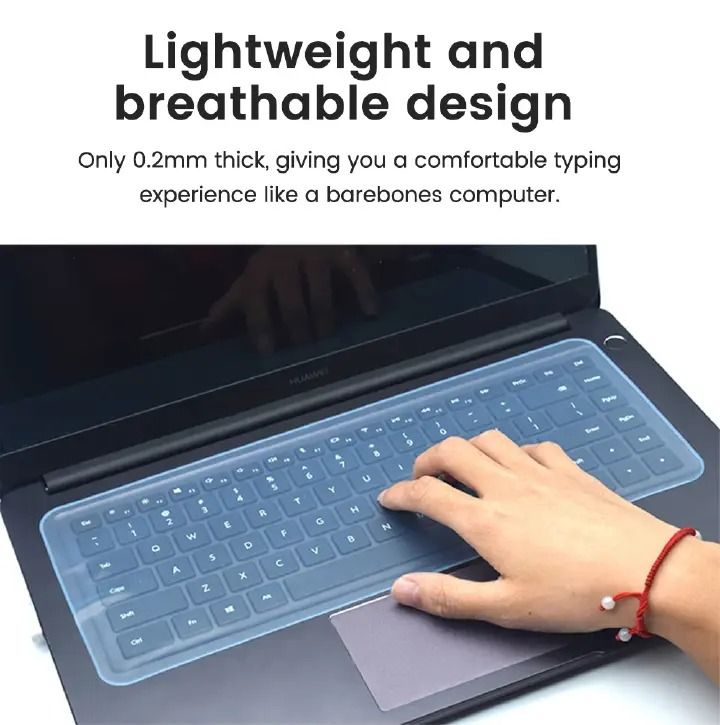 Chuwi Anti-Dust Waterproof Ultra Thin Keyboard Protective Film  16" Universal Laptop Keyboard Transparent Protective Film Dust Waterproof Keybooard Skin Ultra Thin Keyboard Cover anti-bacterial