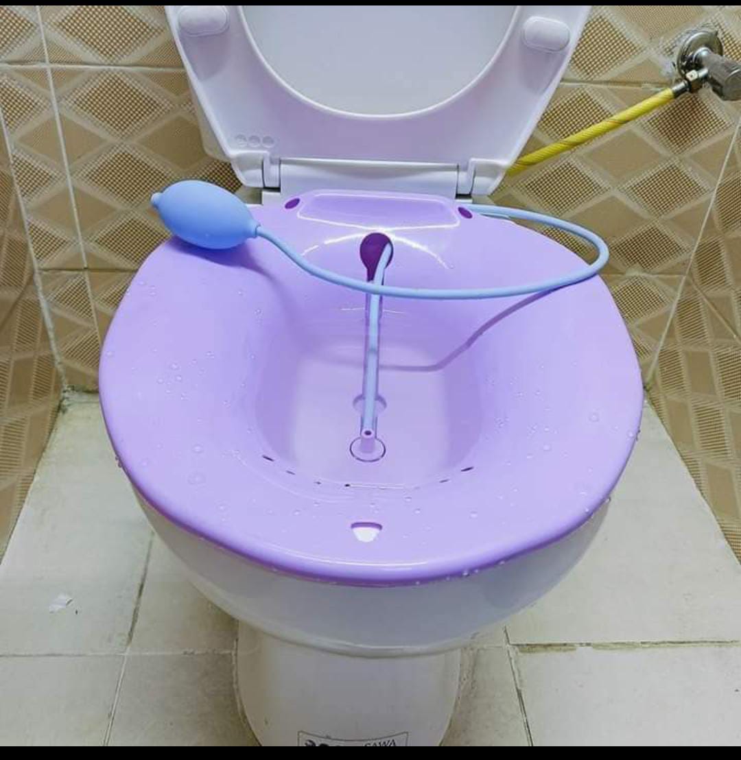 Sitz Bath For Toilet Seat With Flusher Sitz bath basin Therapeutic Sitz Bath Ideal for Postpartum & Hemorrhoid Relief,healing Soothing Relief for Post-Surgery & Inflammation