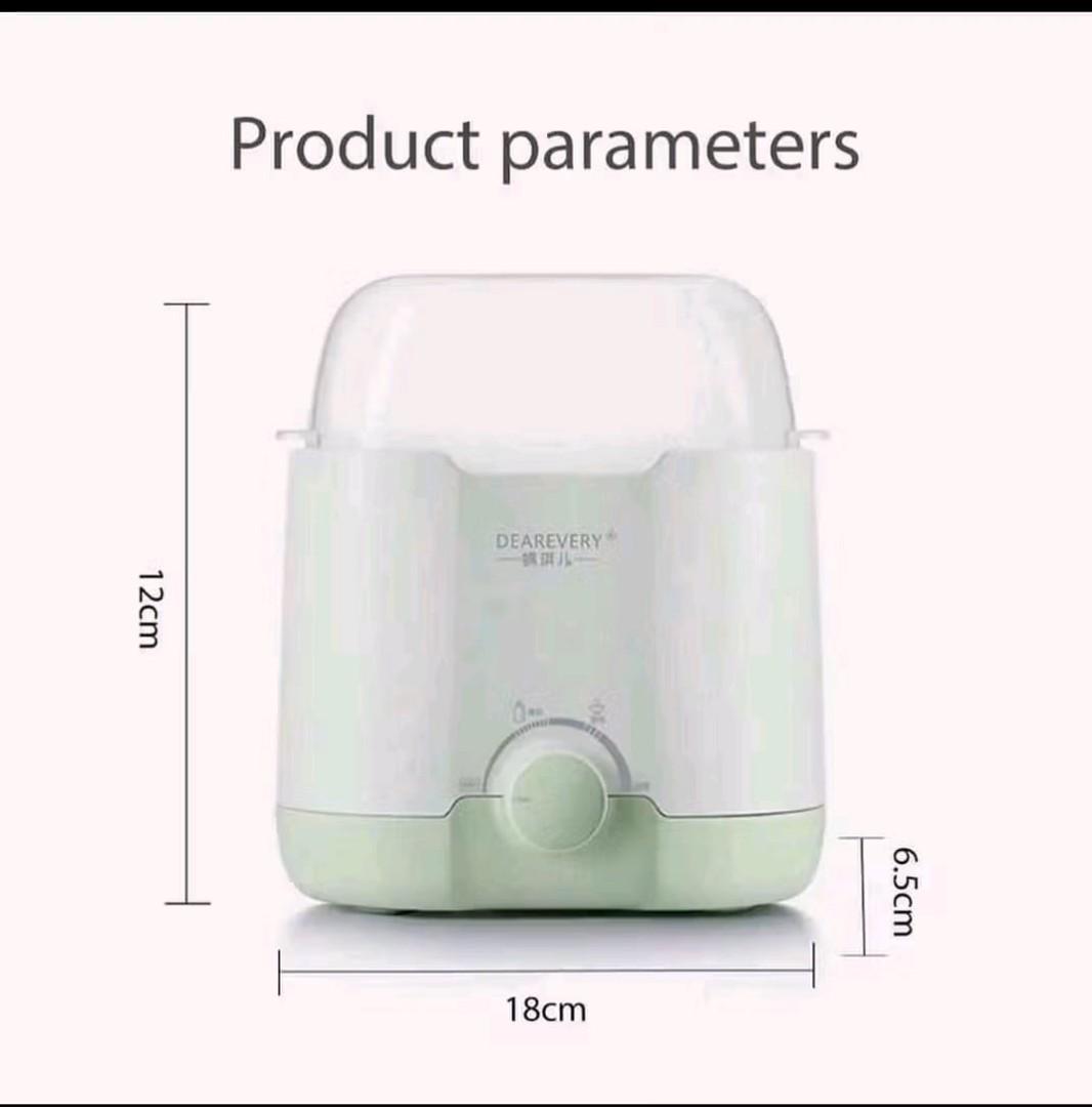 Double electric bottle warmer/steriliser