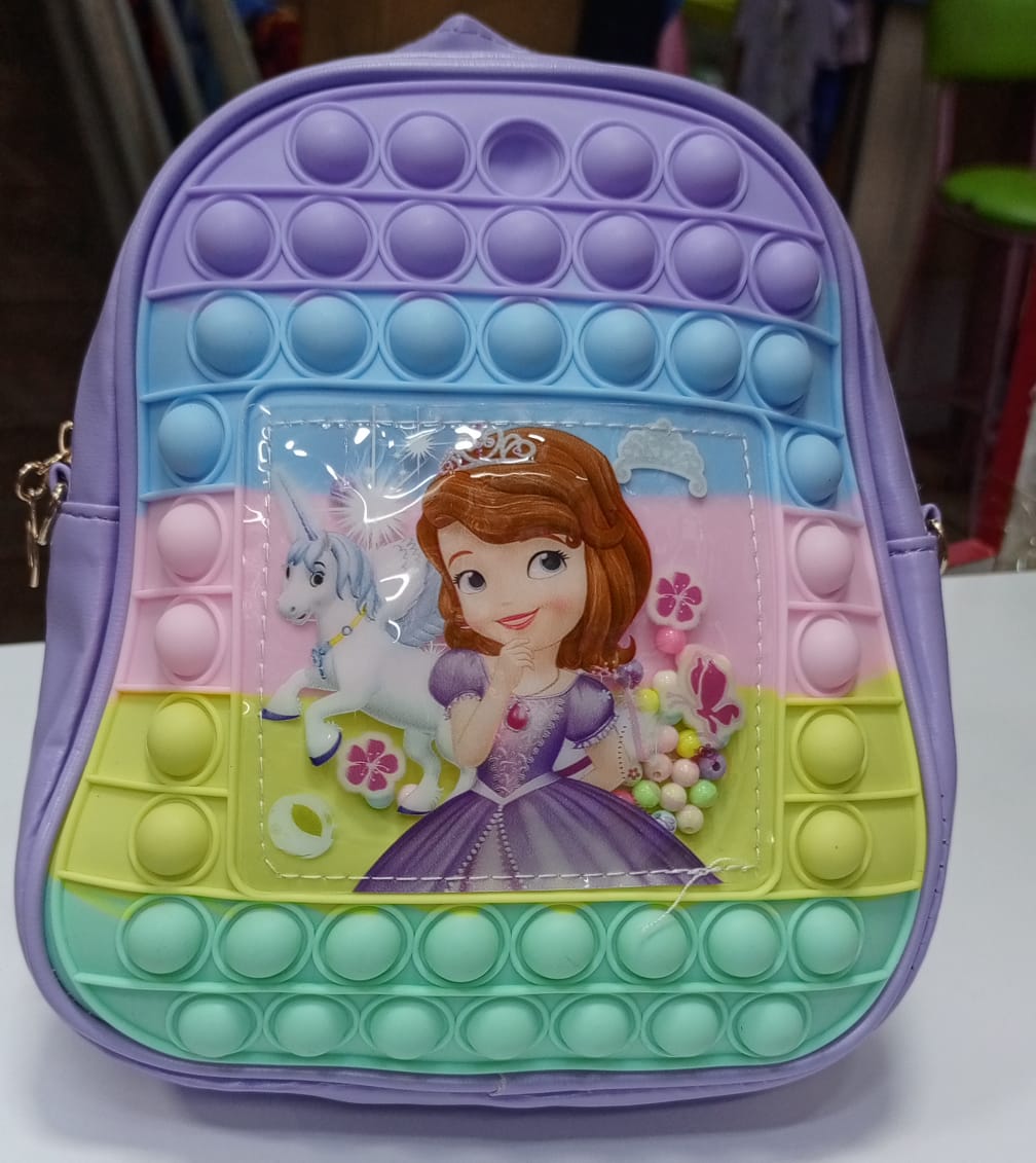 Unicorn Backpack Pop It Crossbody Handbag / School Bag