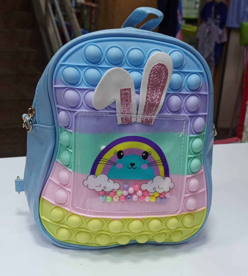 Unicorn Backpack Pop It Crossbody Handbag / School Bag