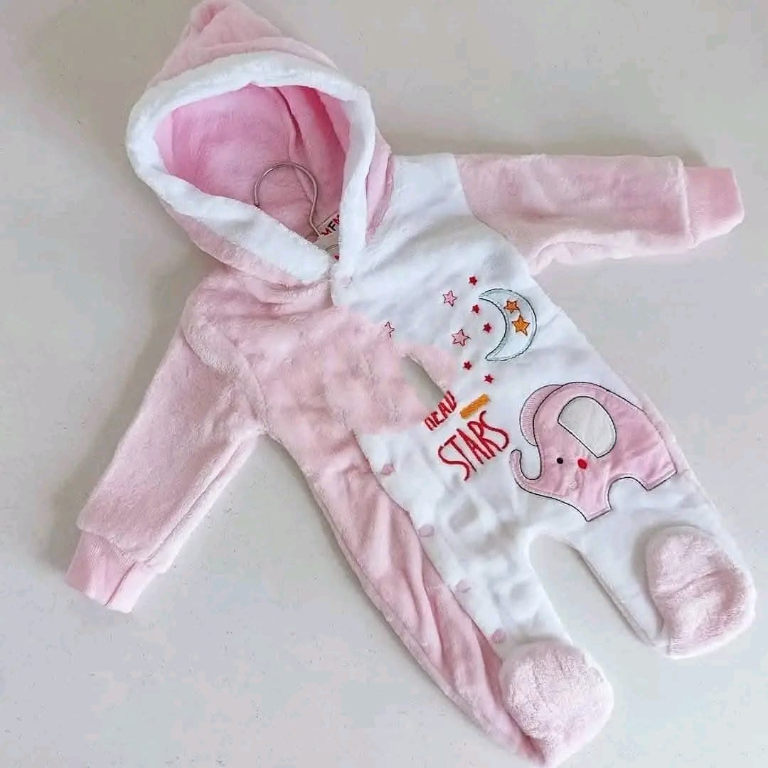 Warm 0-9 MONTH Fleece Baby Rompers- Varies In Patterns