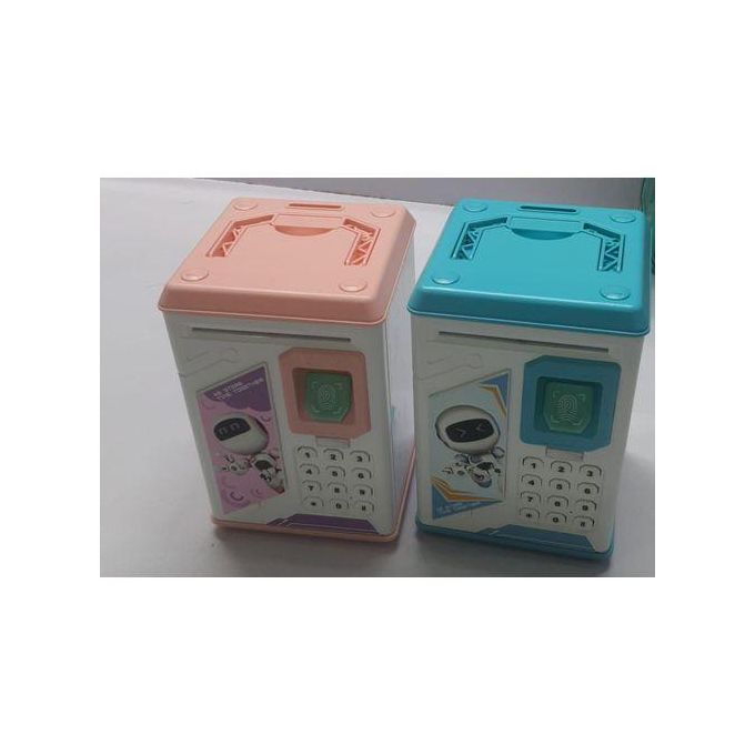 Electronic Piggy Bank ATM – Password & Fingerprint Money Box for Cash & Coins