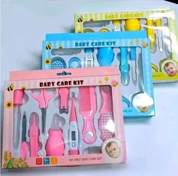 Baby care kit/Grooming kit ( Carekit 10 PC's The baby Essential Grooming Kit is designed to ensure a gentle experience