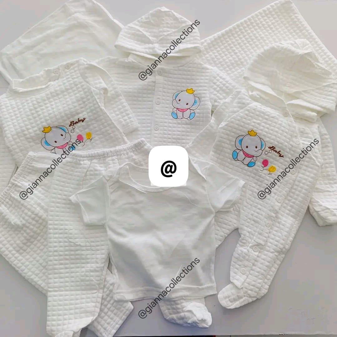 8pc Quality newborn receiving set.