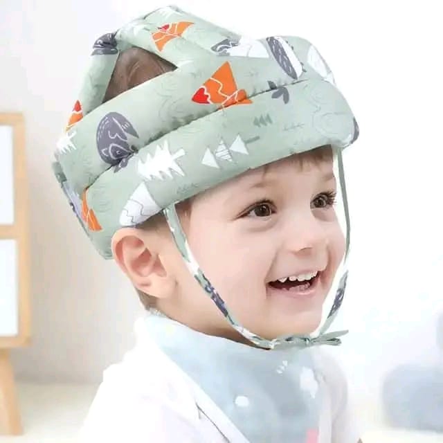 Baby Safety Helmet Head Protection Cap Adjustable Head Protector Cartoon Themed.This safety head-gear is ultra-lightweight and lovely for babies who are learning to walk, crawl, and stand.