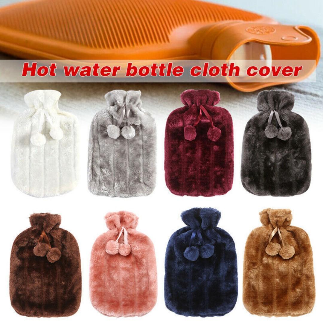 2L Luxury Soft Faux Fur Hot Water Bottle Bag//for Pain ReliefHot water bag/bottle for period pain relief, heat therapy, hours of warmth and comfort Has a lid to empty out the cold water