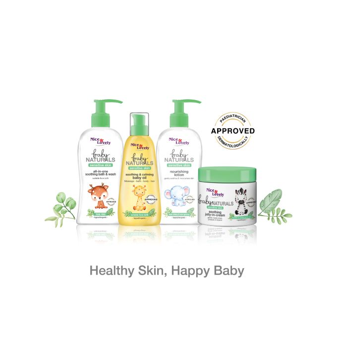 【Clearance Sale】Nice & Lovely Baby Naturals soothing Jelly-in-Cream Baby Jar - 250g