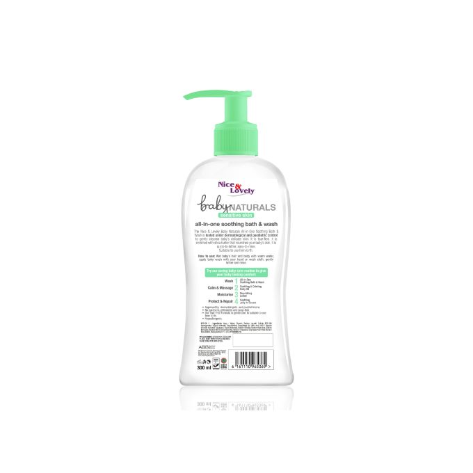 【Clearance Sale】Nice & Lovely All In One Baby Bath & Wash – 300ml