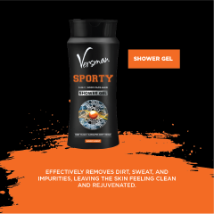 Versman Bro Kit: Sporty 400ml Lotion + Shower Gel + Roll On Deo (Pack of 3)