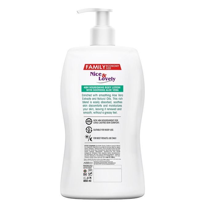 Nice & Lovely Nice & Lovely Aloevera Herbal Lotion 850ml