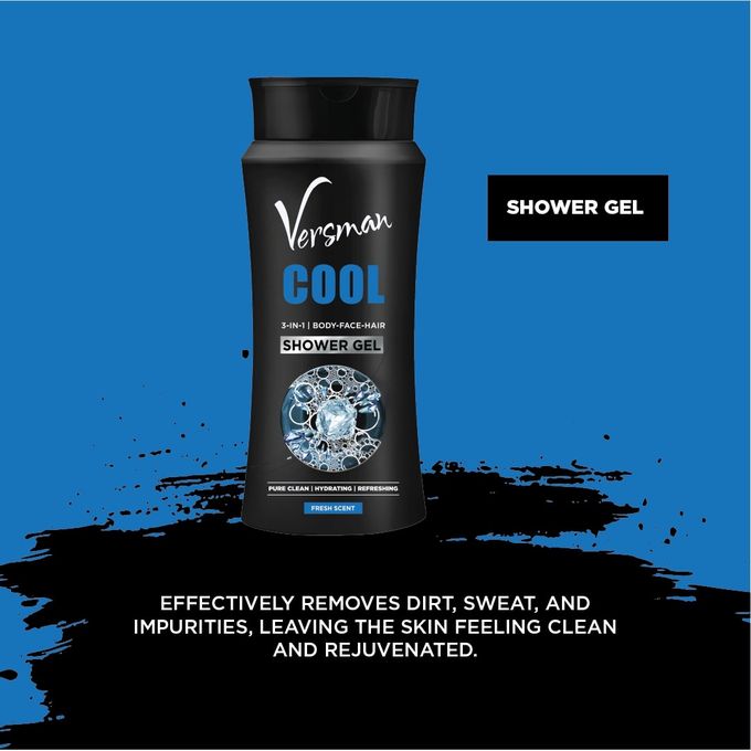 VERSMAN Swagger Sack: Cool 400ml Lotion + Shower Gel + Perfume (Pack of 3)