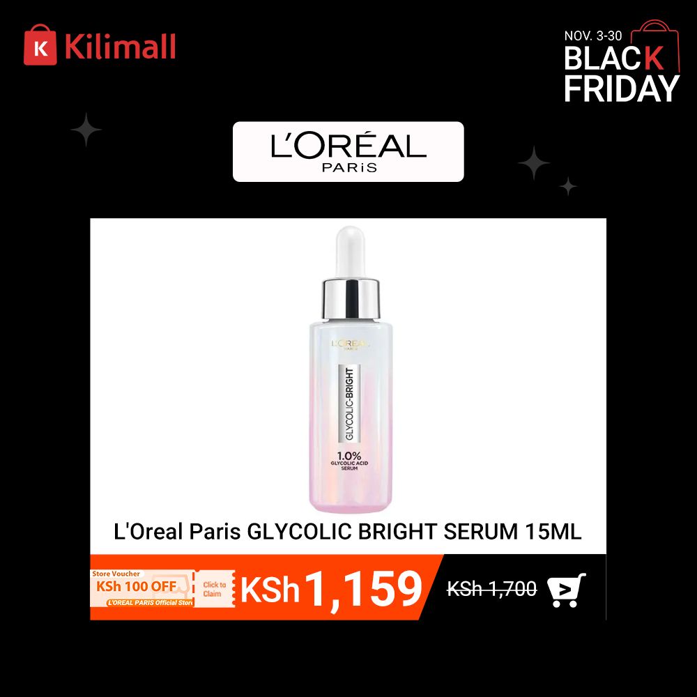 【Discounted】L'Oreal Paris GLYCOLIC BRIGHT SERUM 15ML