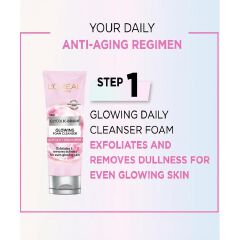 L'Oréal Paris Glycomplete Day Kit, Glycolic Bright Cleanser 100ml+ Day Cream 50ml +Serum 30ml