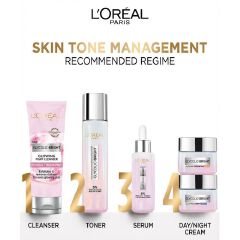 L'Oréal Paris Glycomplete Day & Night Kit, Glycolic Bright Cleanser 100ml, Glycolic Bright Melasyl Serum 30ml, Glycolic Bright Day Cream 50ml, Glycolic Bright Night Cream 50ml
