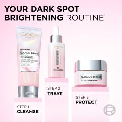 【Discounted】L'Oreal Paris Glycolic Bright Glowing Cream Day sunscreen SPF25 50ml
