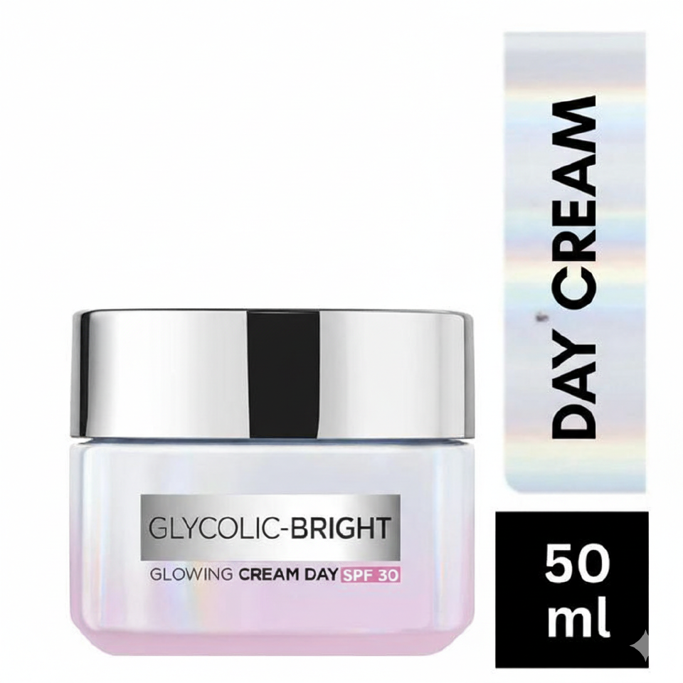【Discounted】L'Oreal Paris Glycolic Bright Glowing Cream Day sunscreen SPF25 50ml