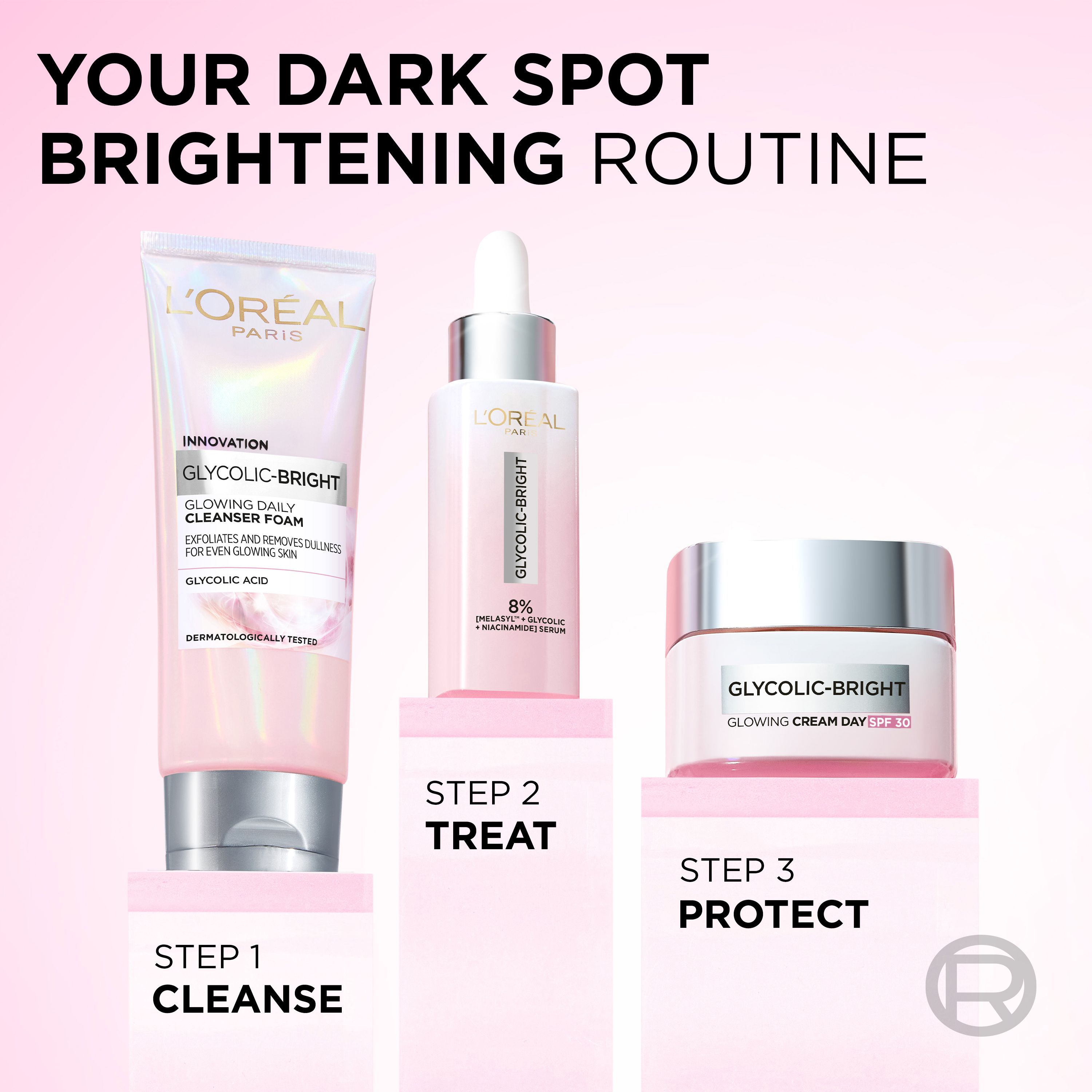 L'Oreal Paris Glycolic Bright  Day & Night Routine Kit