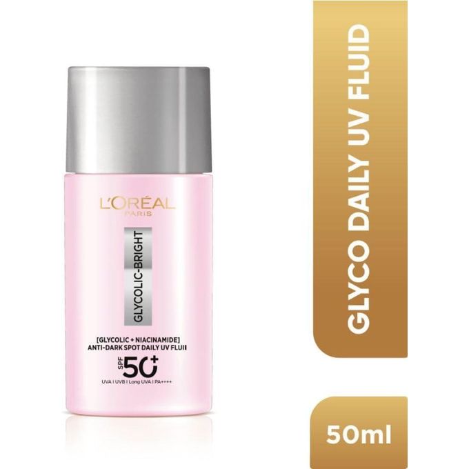 L'Oreal Paris Glycolic Bright Anti-Dark Spot Daily UV Fluid SPF 50+ 50ml