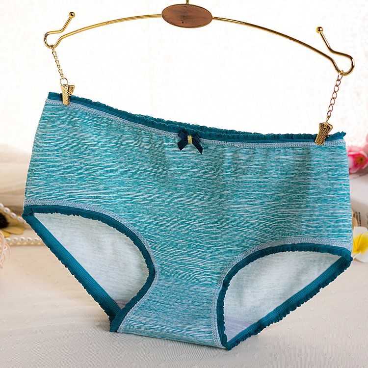 3*PC 811 Mango Series Girls' Underwear Pure Cotton Girls' Printed Triangle Pants Bow Cute Series Underwear Women Style_1 M (2 feet to 2 feet)
