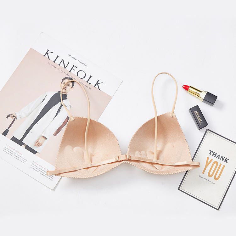 Strapless camisole, short vest, wrapped around the chest, no steel ring, with chest cushion, integrated student high school girl bra, sports bra black Average size 80-130