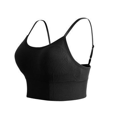 Cross border seamless camisole wrapped chest and back beautiful girls' bra with adjustable sports gathering and no steel ring strapless bra Style_1 one size fits all