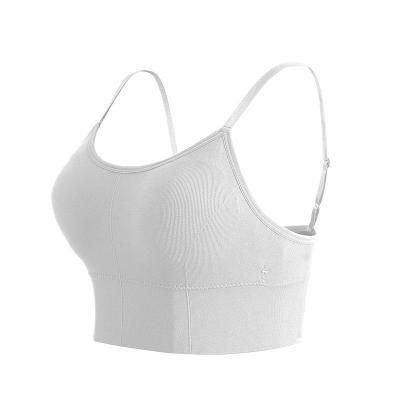 Cross border seamless camisole wrapped chest and back beautiful girls' bra with adjustable sports gathering and no steel ring strapless bra Style_1 one size fits all