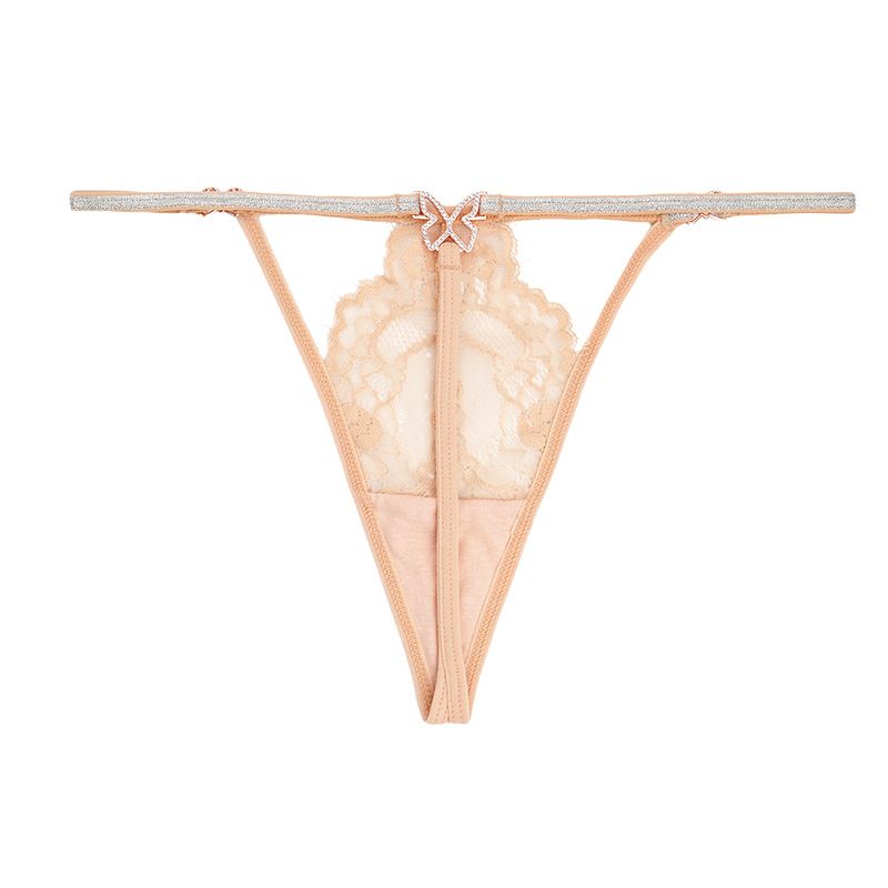 2*PC Cross border exclusive sexy lace European and American thong, Amazon hot selling fine strap seamless foreign trade women's sexy underwear Style_1 S