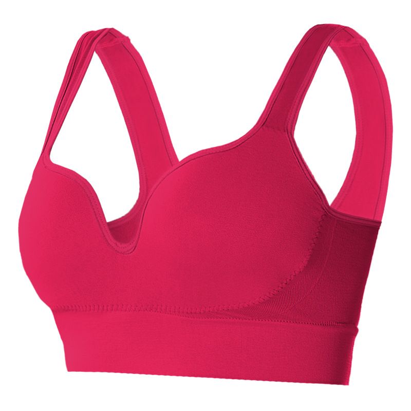 3*PC Large fixed cup, beautiful back, no steel ring, gathering women's vest, yoga fitness, running, shock-absorbing sports bra, women's Style_1 M