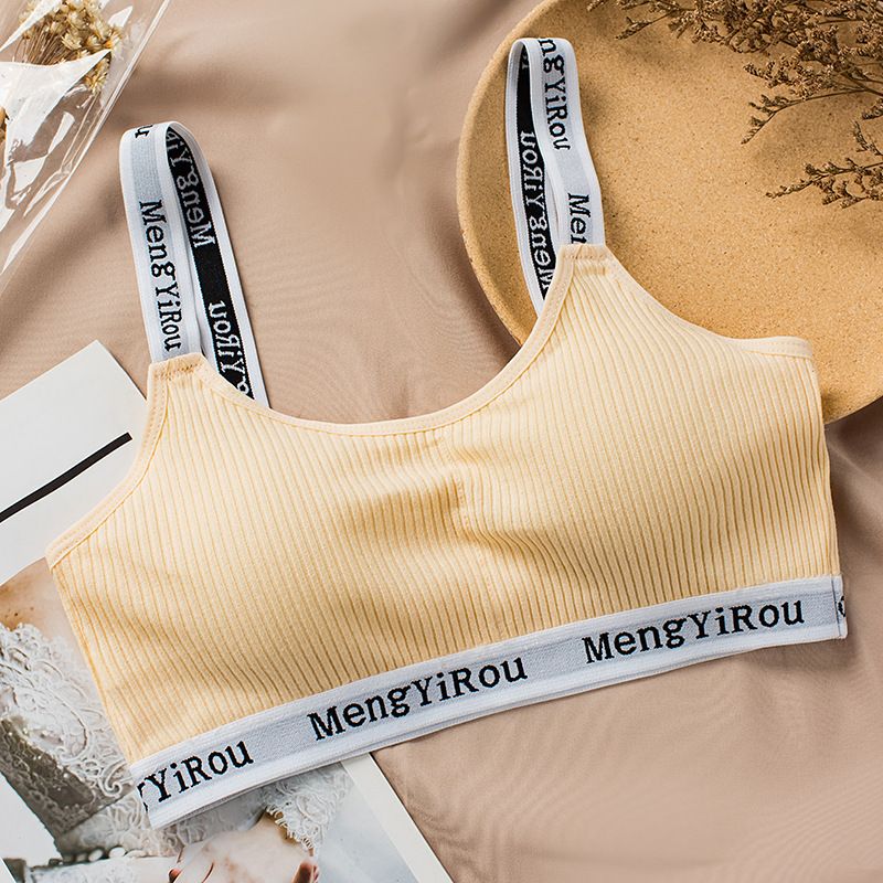 【 Spot Quick Delivery 】 Development period vest 11-18 years old, junior high school and elementary school girls' bra, adult girls' underwear black One size fits all (60-120 pounds)