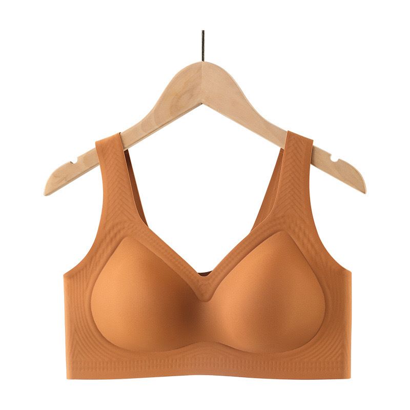 Fat 200 pounds plus fat, comfortable plus size underwear for autumn and winter, thin cut, big chest, small and gathered bra Style_1 M/34/75BCD