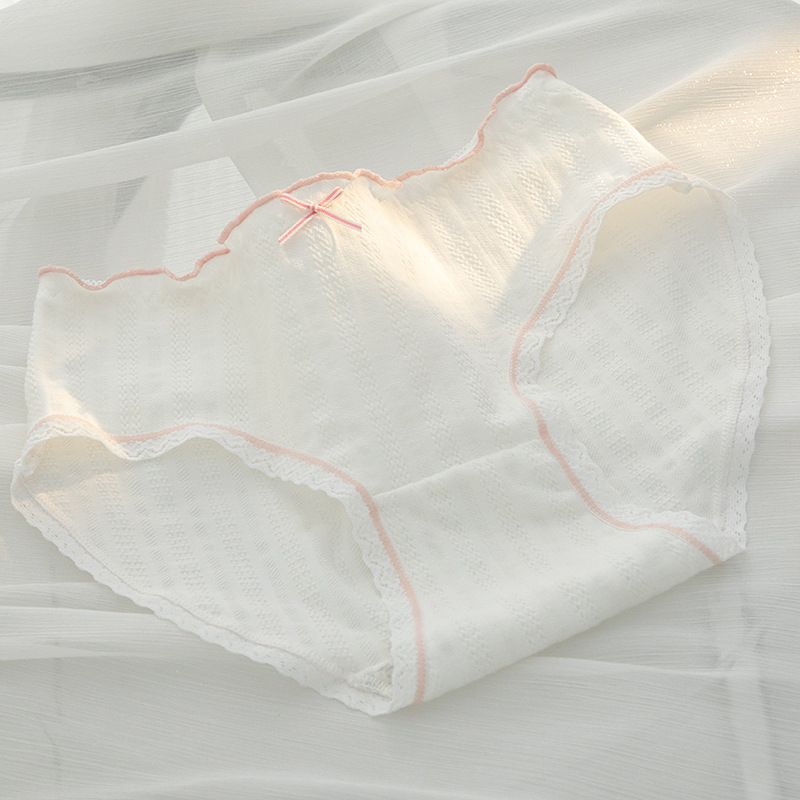 6*PC Original tulip A-class baby cotton girl underwear women's pure cotton crotch 5A full pants antibacterial mid waist triangular shorts Style_1 M