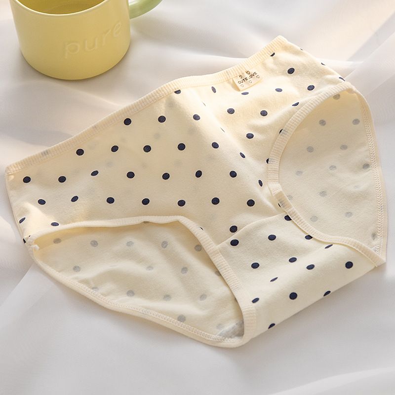 6*PC Tingweiya A-class baby cotton girl student underwear, pure cotton crotch, 5A full pants, antibacterial soft triangular waistband Style_1 M