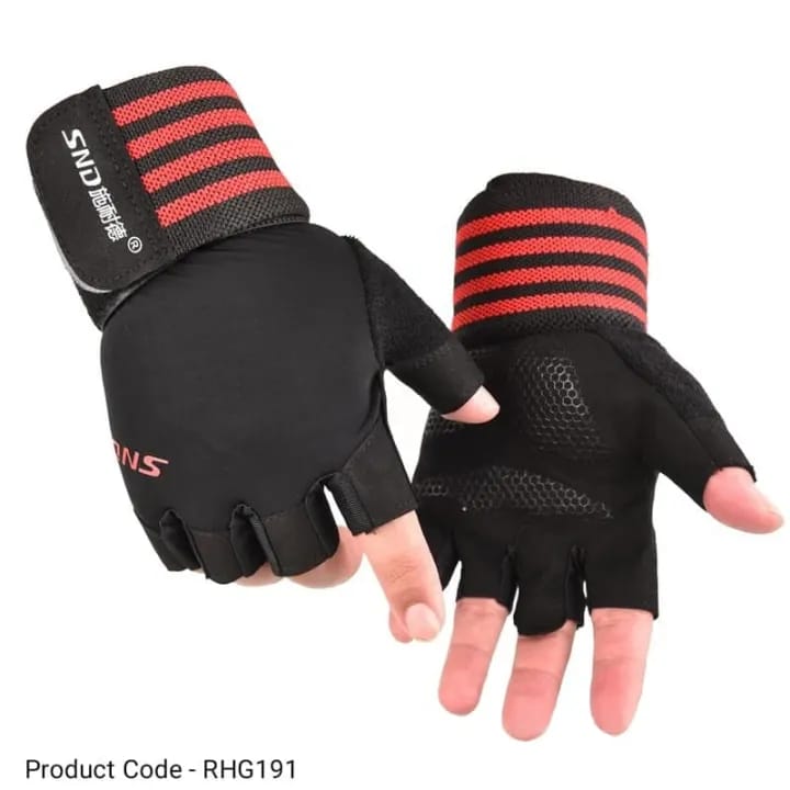 2pc Gym Gloves for Men and Women | Weightlifting Gloves | Workout, Fitness, Crossfit, and Training Gloves | Exercise Gloves with Wrist Support and Straps | Padded, Fingerless, and Grip-Enhanced gloves