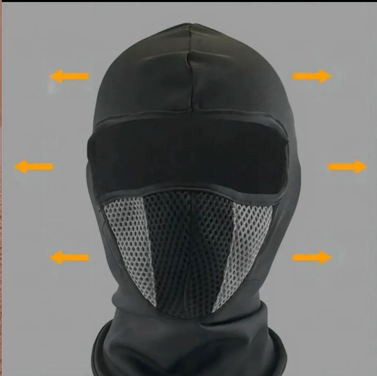 CJ House Breathable Balaclava Motorcycle Full Face Masks Skullies Cap Hat Motocross Motorbike Helmet Moto Riding Neck Face Hood Moto Mask black one size