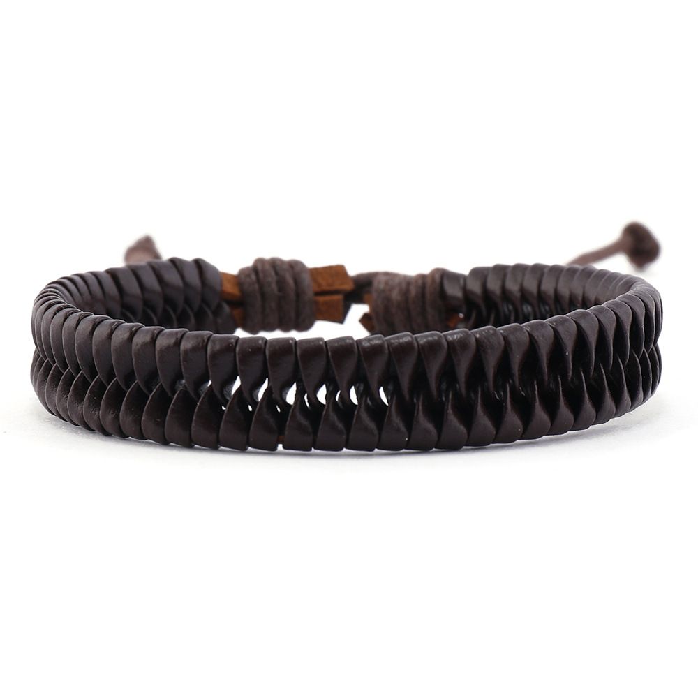 Cross border fashion selling butterfly, plum blossom, pine stone, chicken wings, wooden hand woven personalized bracelet six piece set in Africa multicolored-2 sets Regular Number