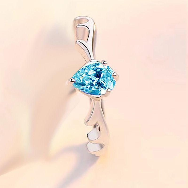 2*PC Along the way, you have a couple of deer horn rings, men's and women's rings, high-end color diamonds, ring jewelry, Tiktok foreign trade factory Style_1 AS PICTURE