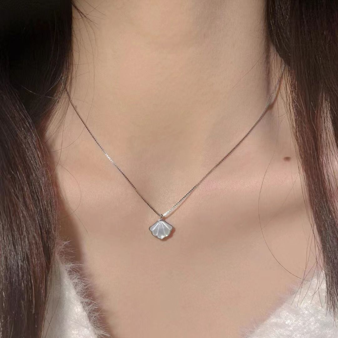 A Beizi necklace for women with a sense of luxury, light luxury, Instagram, niche, simple, versatile, Valentine's Day gift for girlfriend Style_1 AS PICTURE