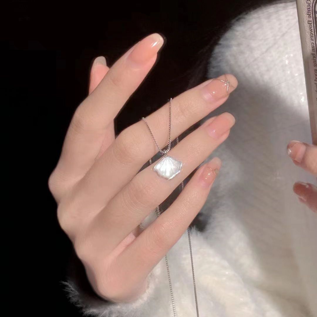 A Beizi necklace for women with a sense of luxury, light luxury, Instagram, niche, simple, versatile, Valentine's Day gift for girlfriend Style_1 AS PICTURE