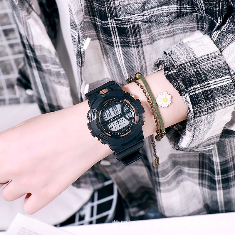 Wholesale children's electronic watches, watches, teenagers' fashion, sports, multifunctional watches, internet celebrities, matcha, green styles from manufacturers white AS PICTURE