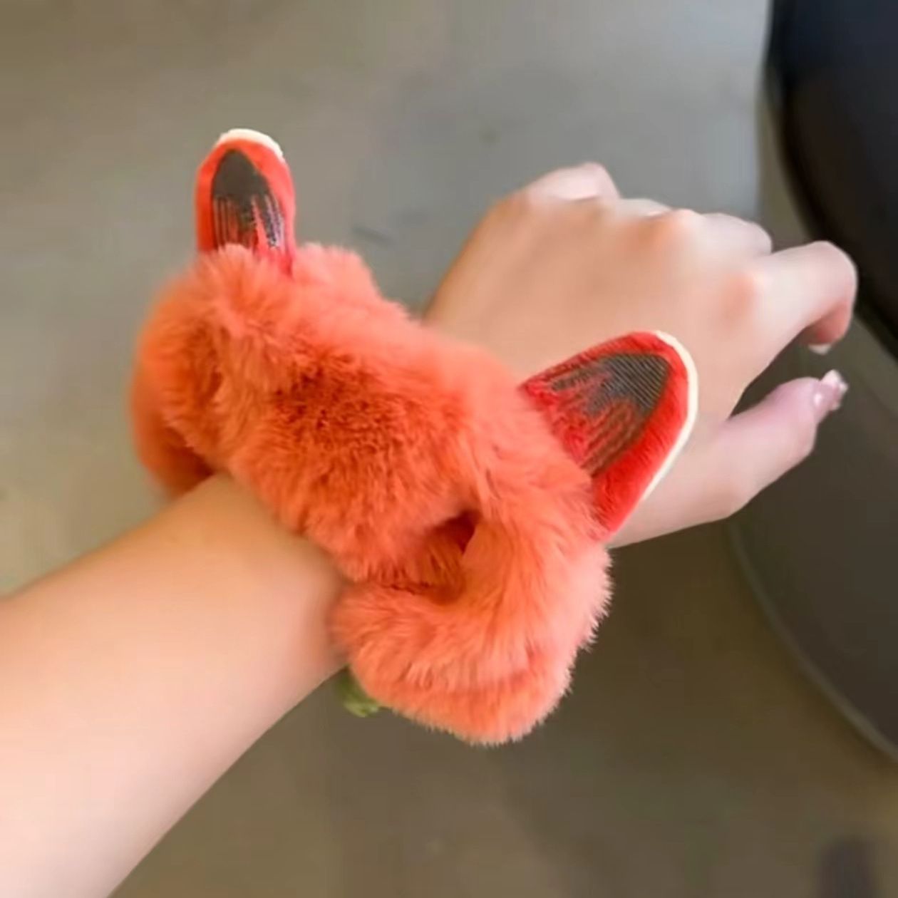 Crazy Zootopia Hair Circle Cute Hairy Untamed Girl Autumn/Winter Exquisite Hair Decoration Creative Wrist Accessories Style_1 AS PICTURE