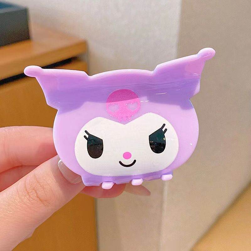 New Sanrio Catnip Kuromi Katie Cat Yugui Dog Cartoon Cute Little Shark Catnip Hair Pulling Back of Head Claw Kuromi Purple AS PICTURE