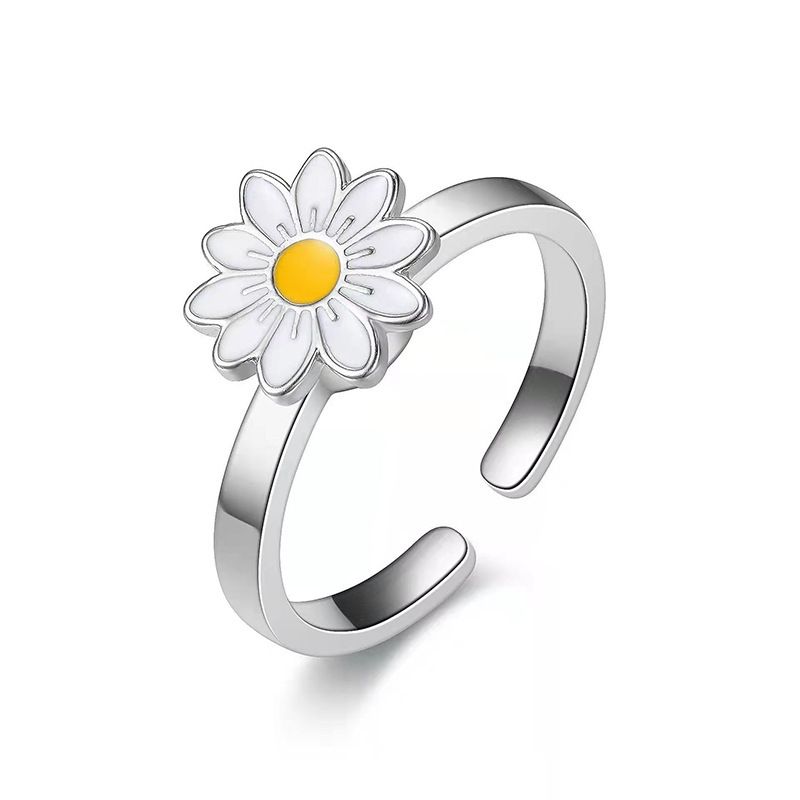 Cross border hot selling rotating ring with adjustable lettering to relieve anxiety, opening ring for decompression, zircon ring, female manufacturer Style_1 AS PICTURE